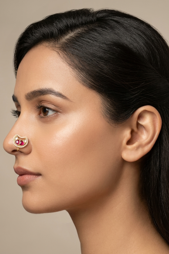 Chandani Kundan Nosering