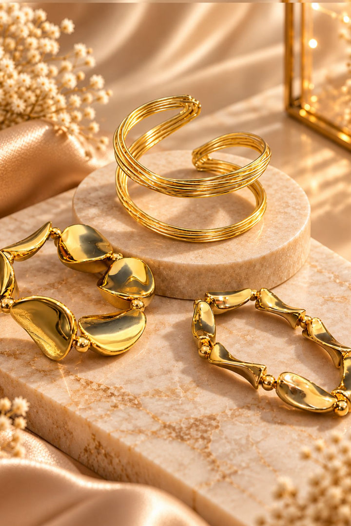 Elysian Golden Stack Bracelet