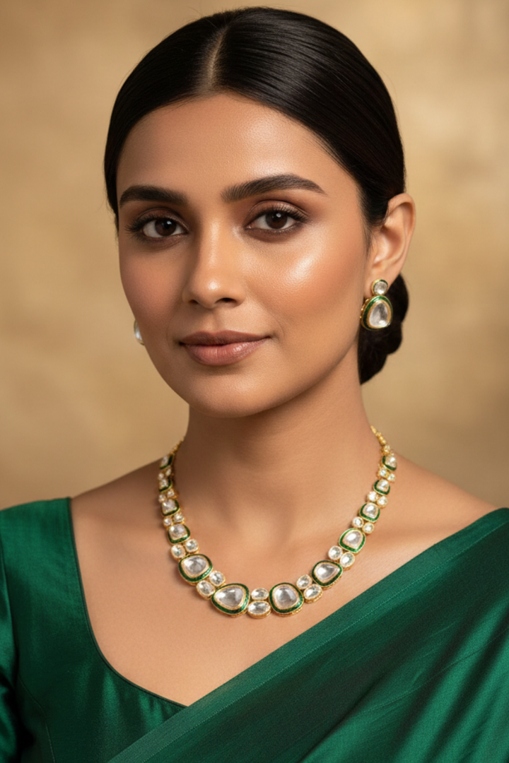 Rajkumari Sita Polki Long Necklace