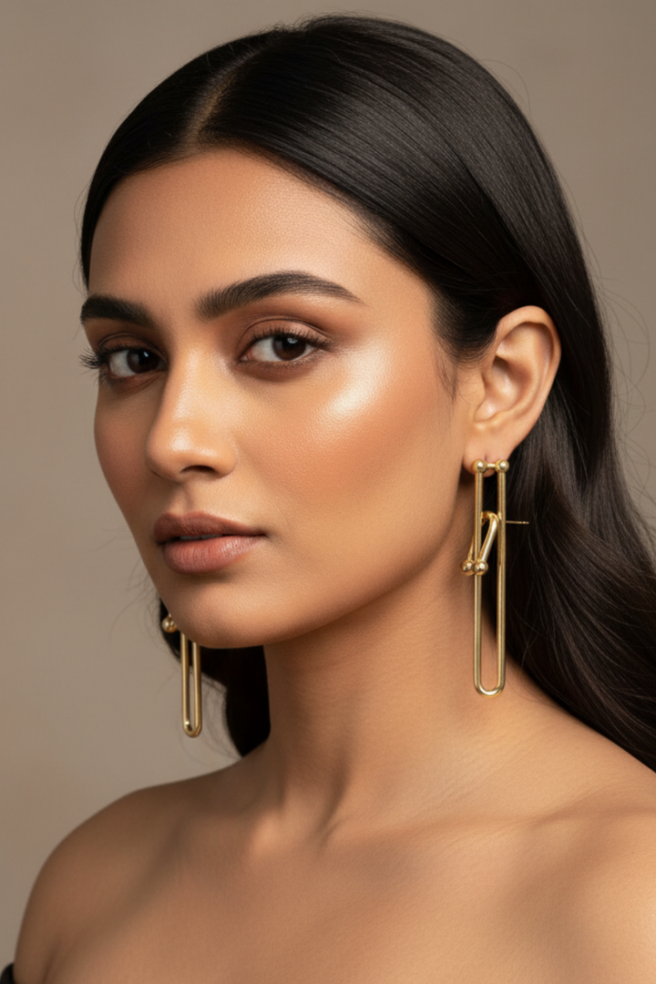 Boho Tassel Gold Earrings