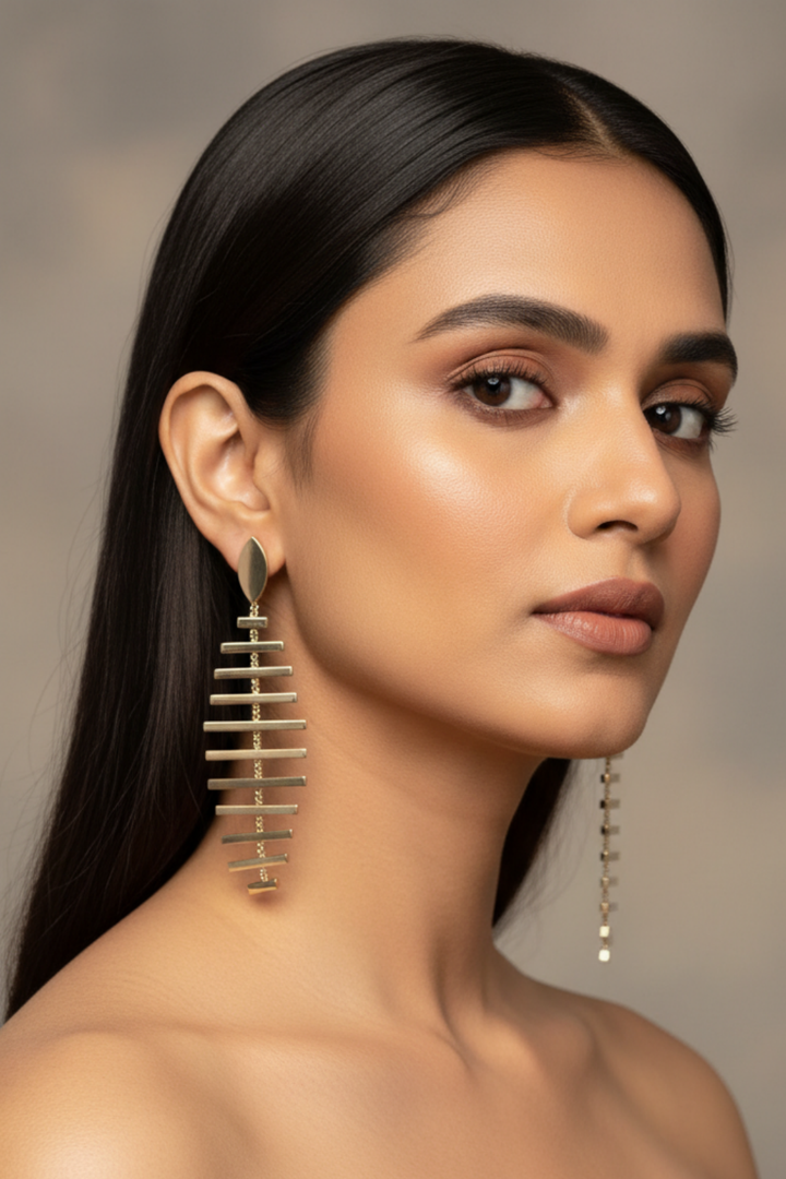 Delicate Tassel Silver Threader Earrings