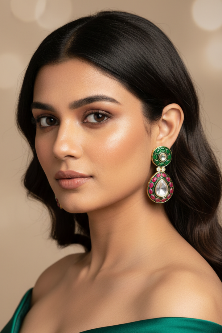 Suhani Kundan Dangler Earrings