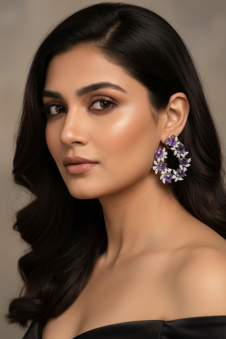 Ardh Spiral Wide Hoop Earrings