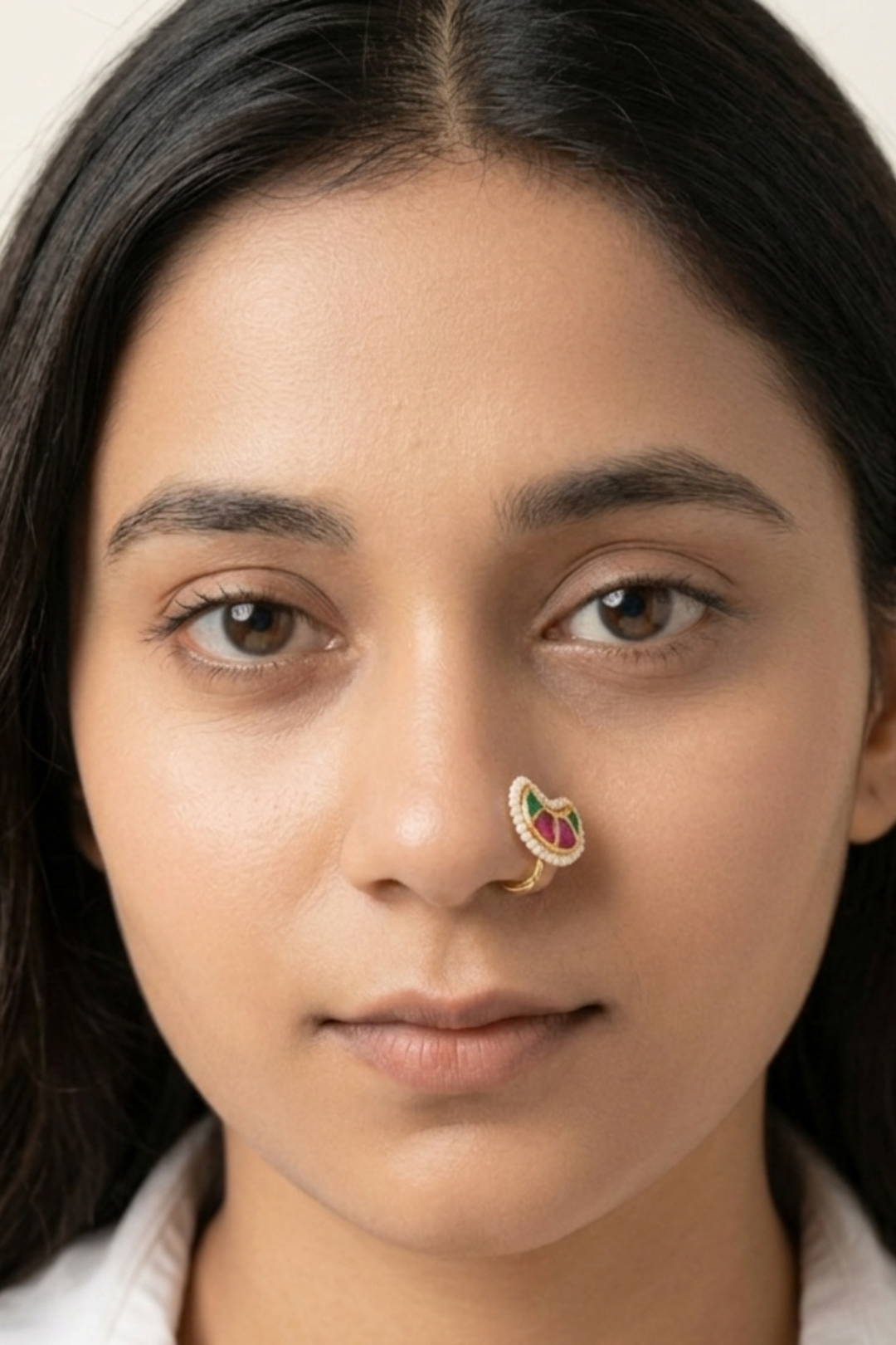Pushpika Kundan Nosering