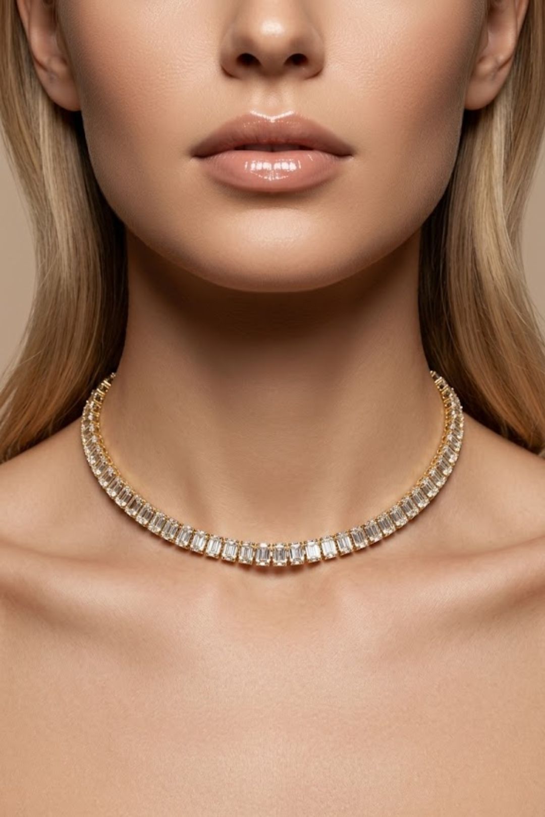 Yalina Diamond Cocktail Chokar Necklace