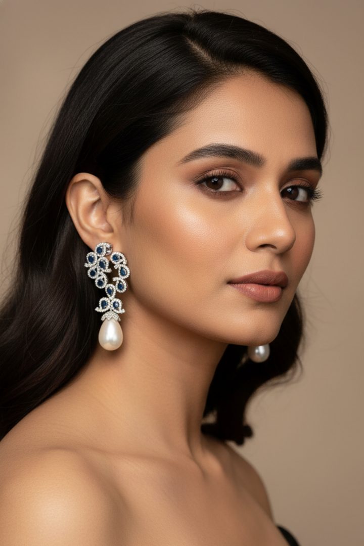 Pavitra Pearl Drop Designer Earrings