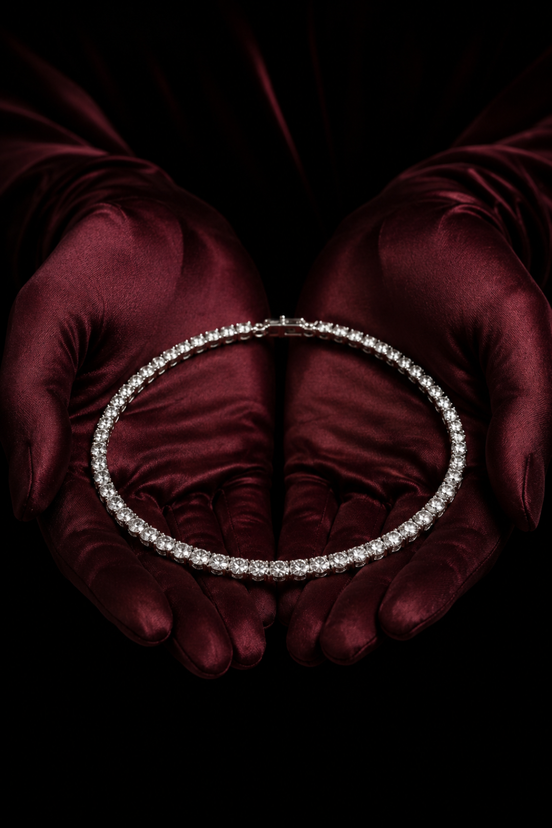 Tashima Diamond Grey Cocktail Chokar Necklace