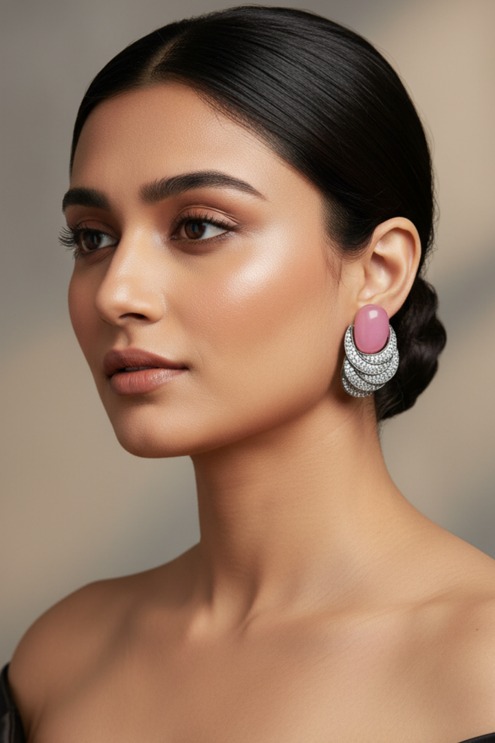 Sunehri Oxidized Stud Earrings