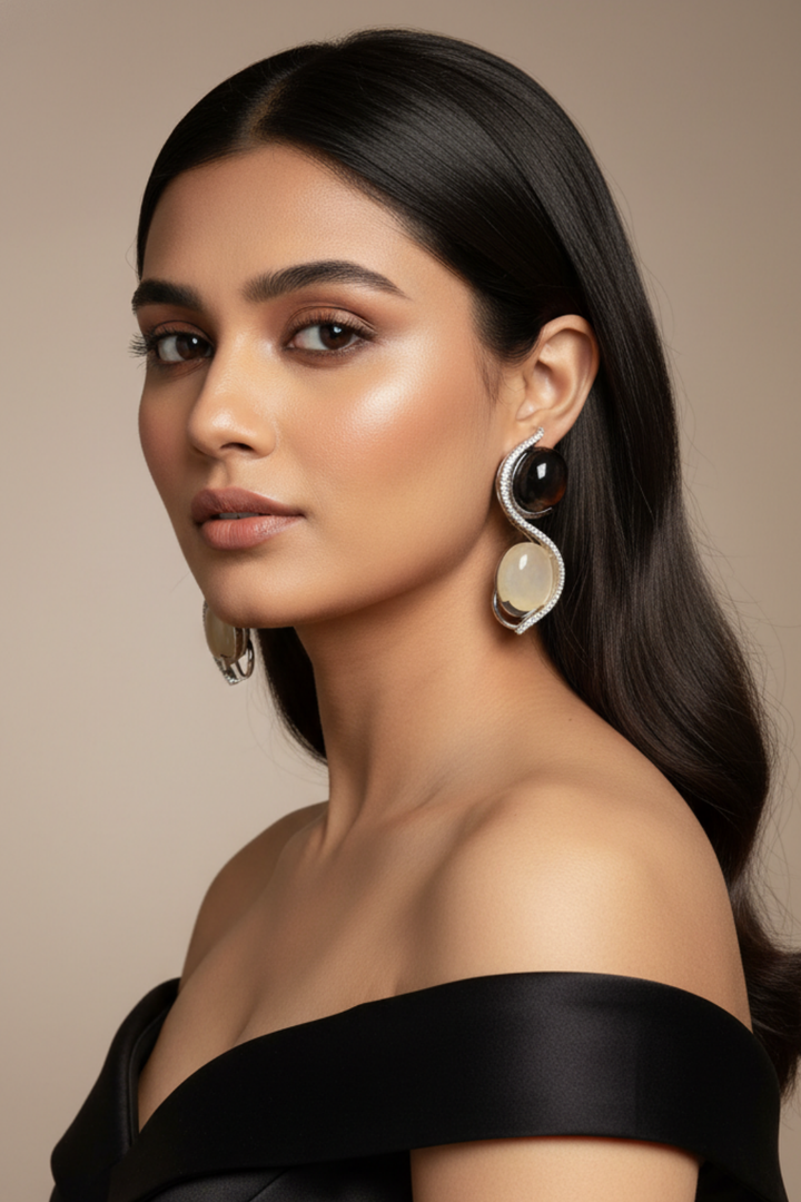 Ratna Tassel Stud Earrings