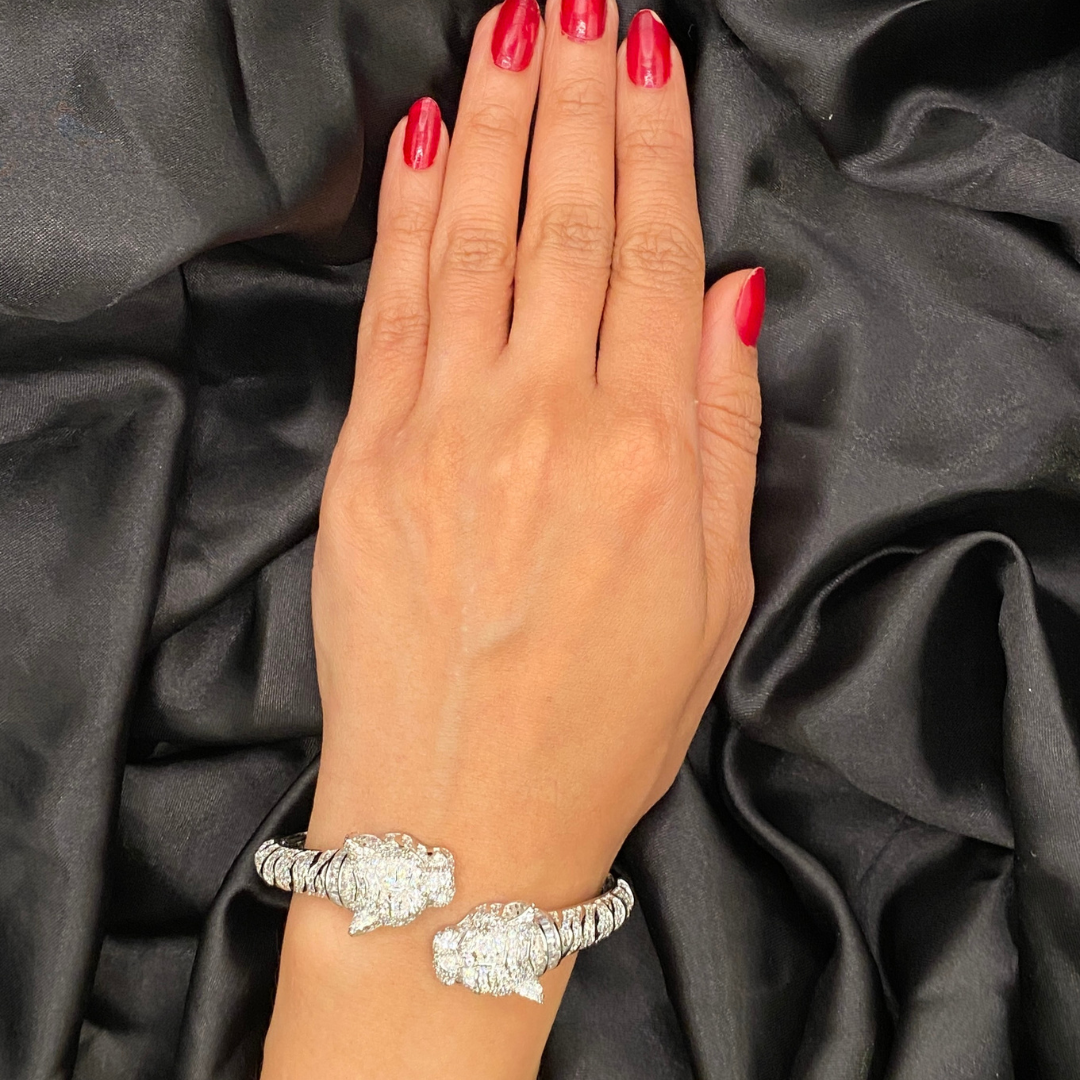 Rann Pather CZ Diamond Silver Bracelet