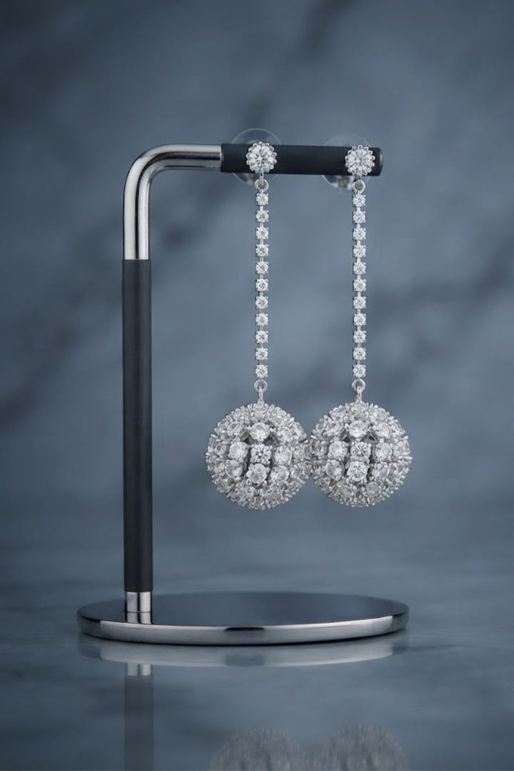 Prague Ball Drop Diamond Earrings