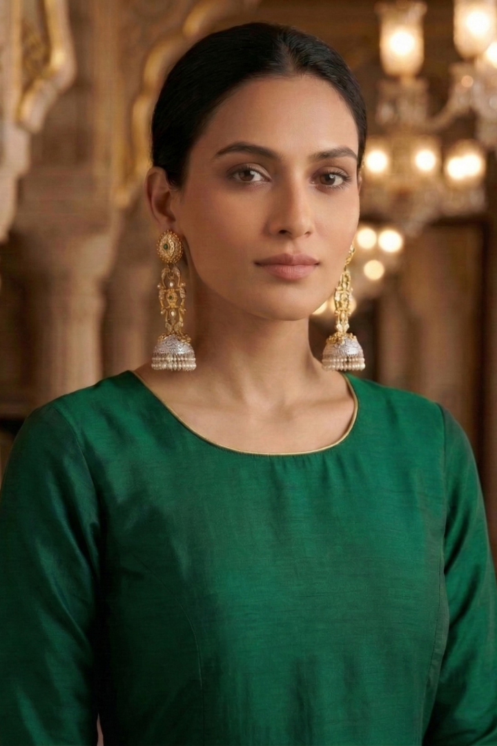 Radiant Golden Lightweight Dangler Earrings