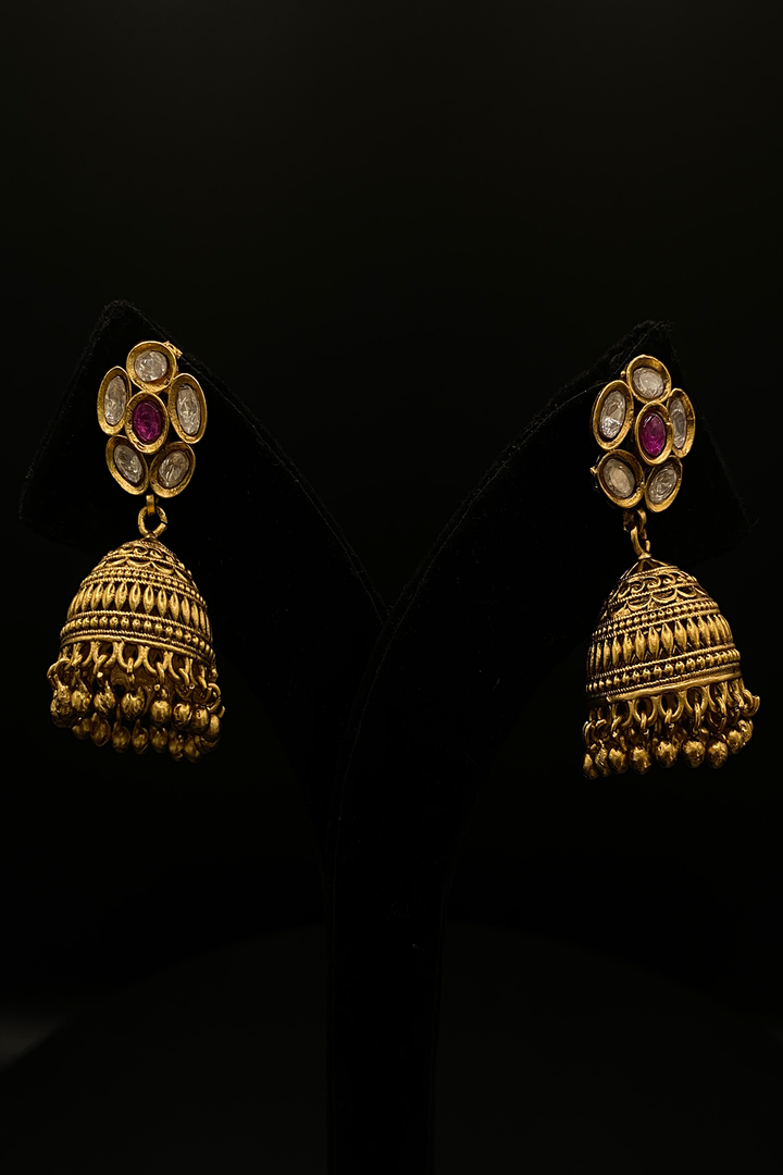 Tirupati Sunehri Temple Tessel Choker Necklace