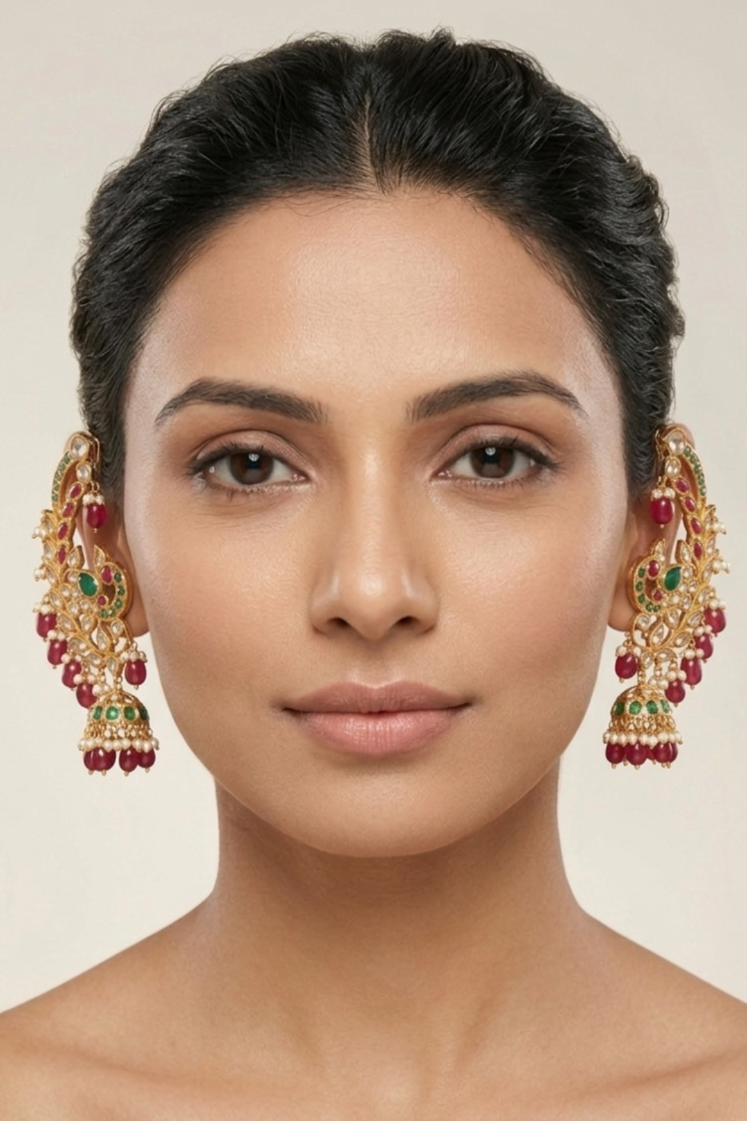 Mayurika Kundan Jhumka Earcuffs