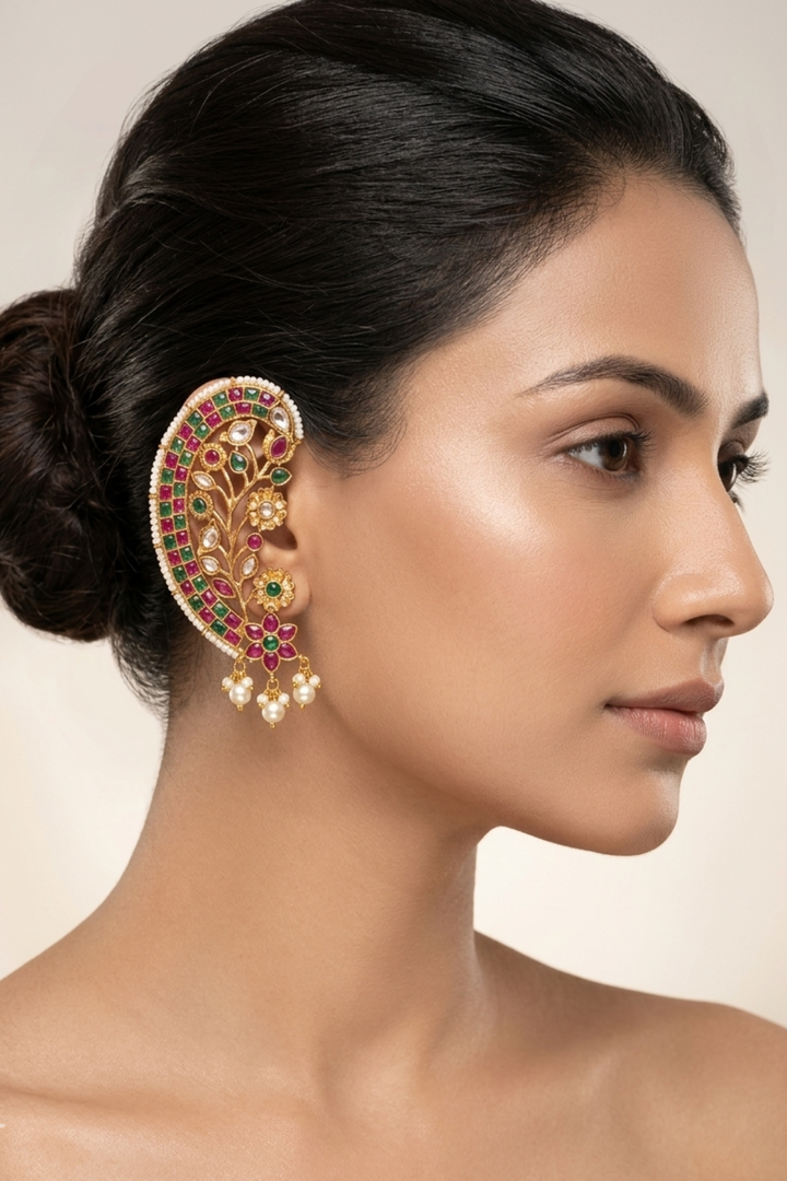 Rajsi Kundan Earcuffs