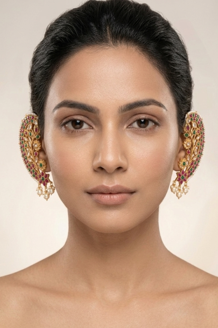 Rajsi Kundan Earcuffs