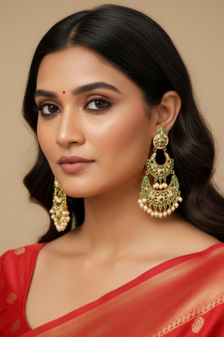 Kaira Ethnic Jadau Earrings