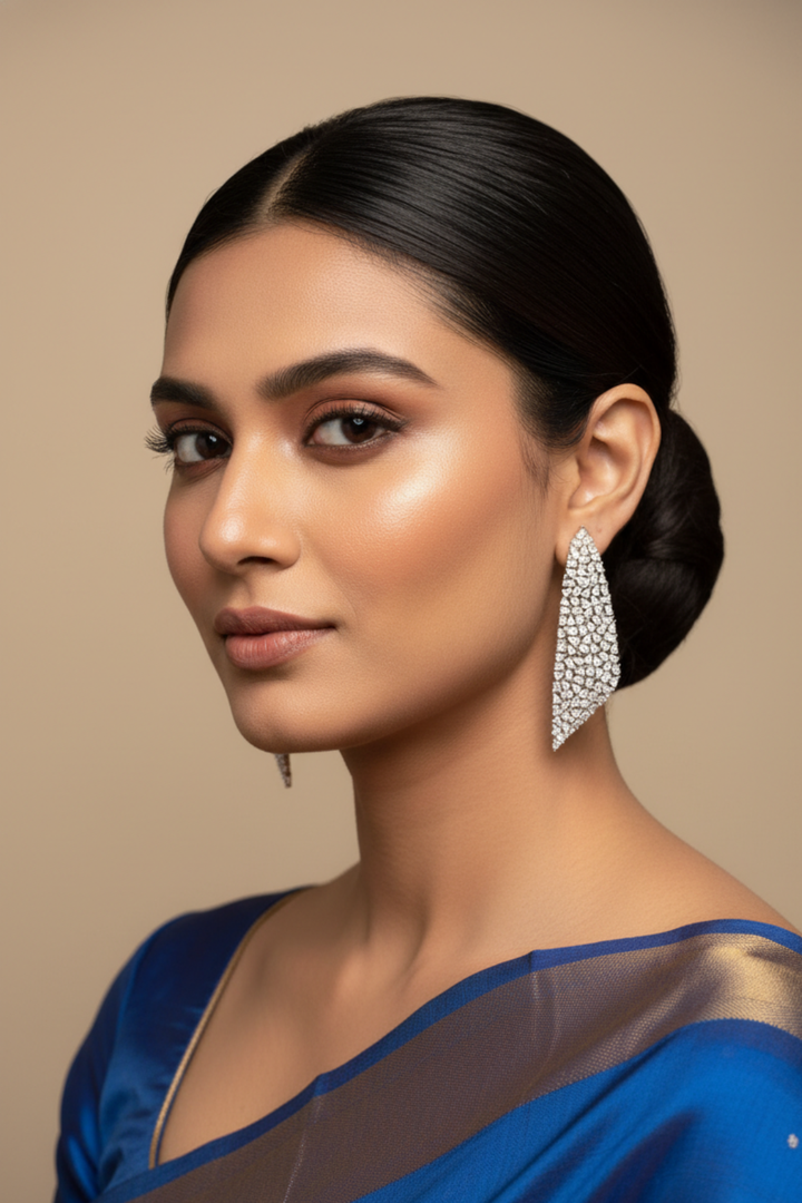 Revati Diamond Dangler Earrings