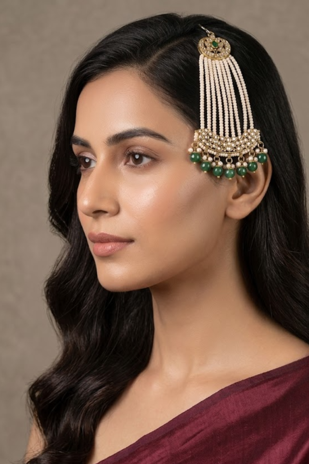 Hyderabadi Emerald Green Charm