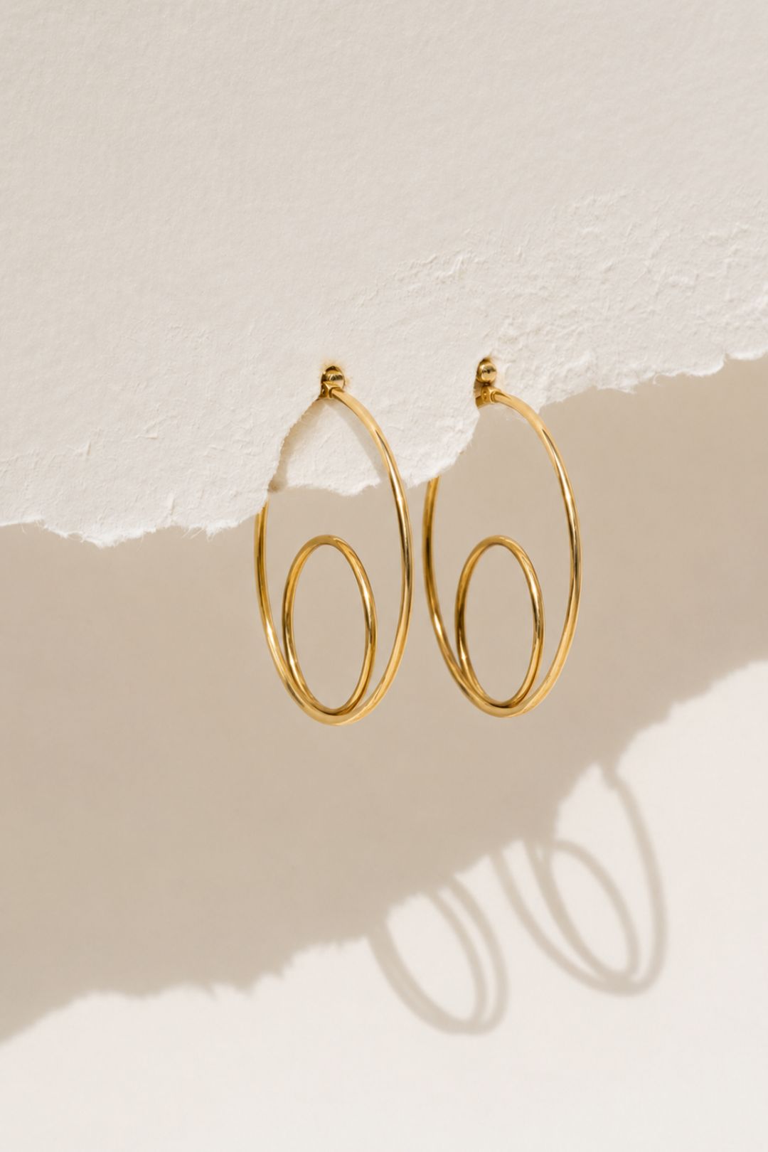 Amna Vacation Golden Hoop Earrings