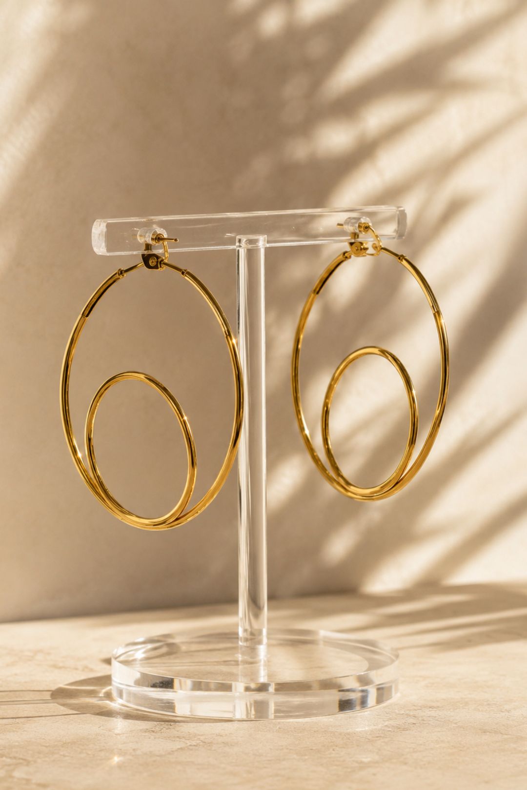 Amna Vacation Golden Hoop Earrings