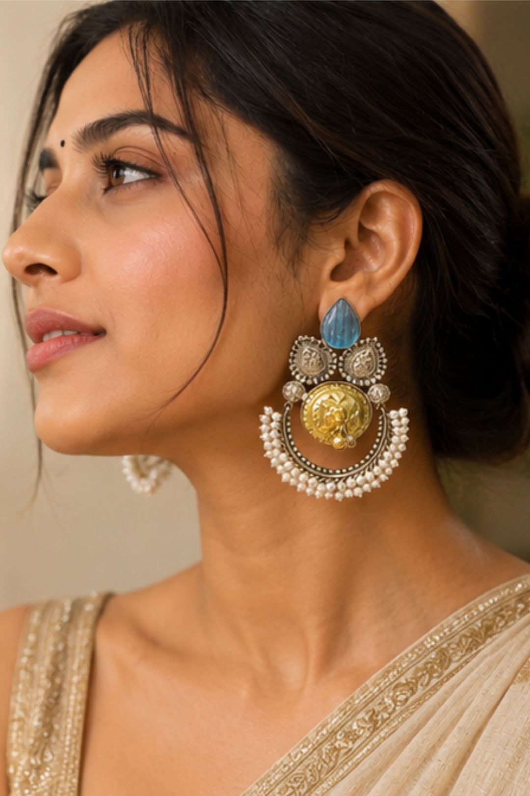 Adhya Boho Silver Earrings
