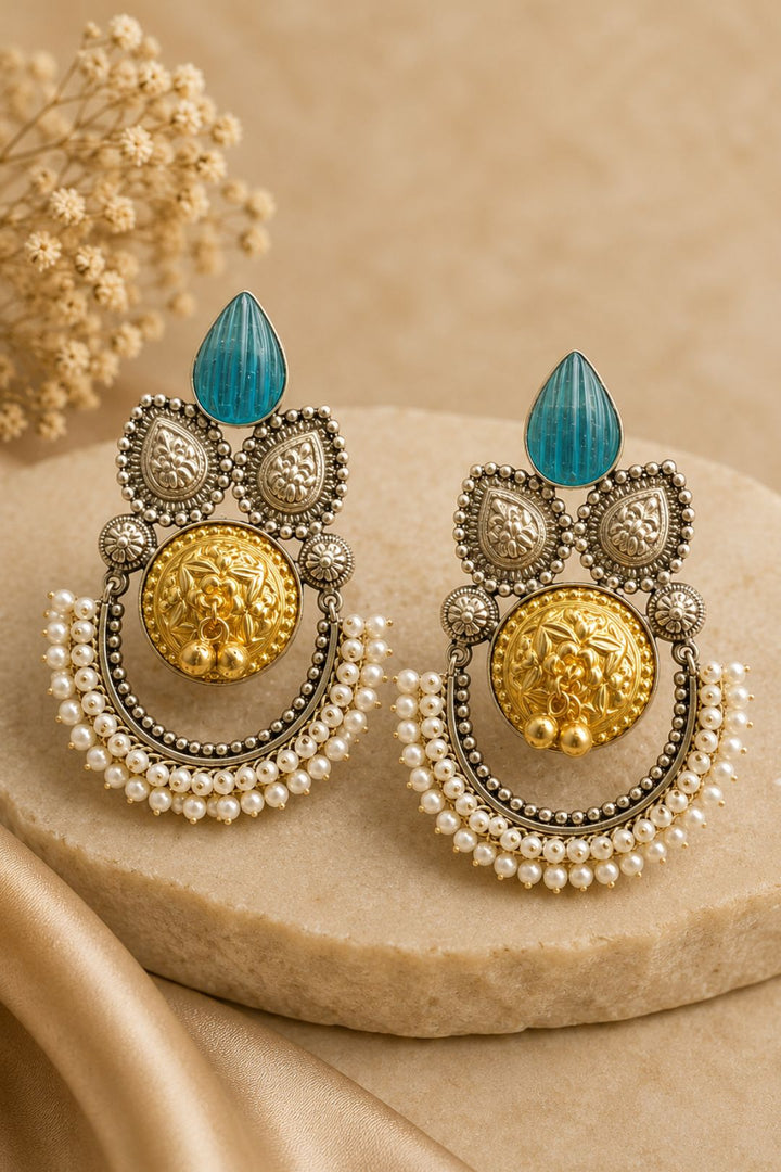 Adhya Boho Silver Earrings