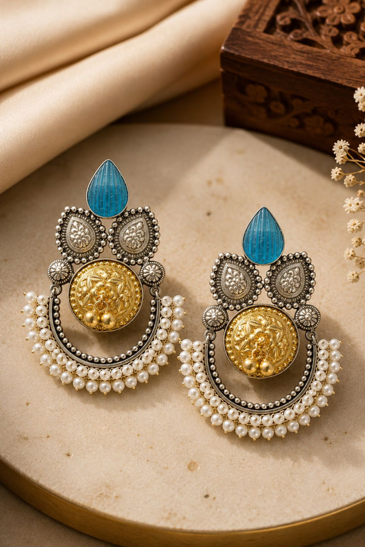 Adhya Boho Silver Earrings