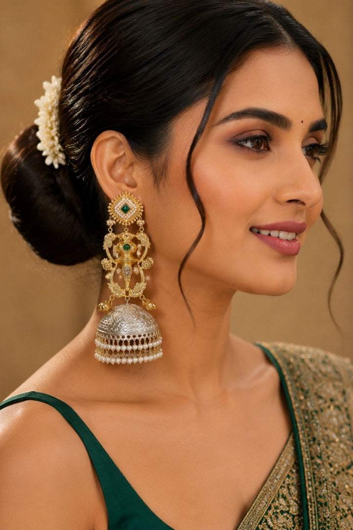 Radiant Golden Lightweight Dangler Earrings