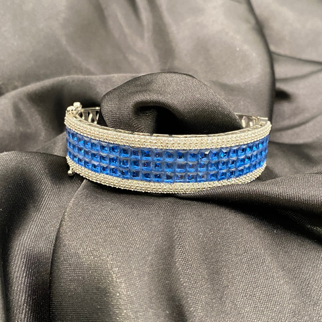 Indus Gemstone Openable CZ Diamond Bracelet