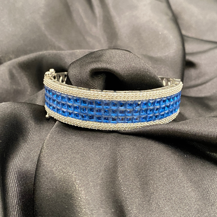 Indus Gemstone Openable CZ Diamond Bracelet