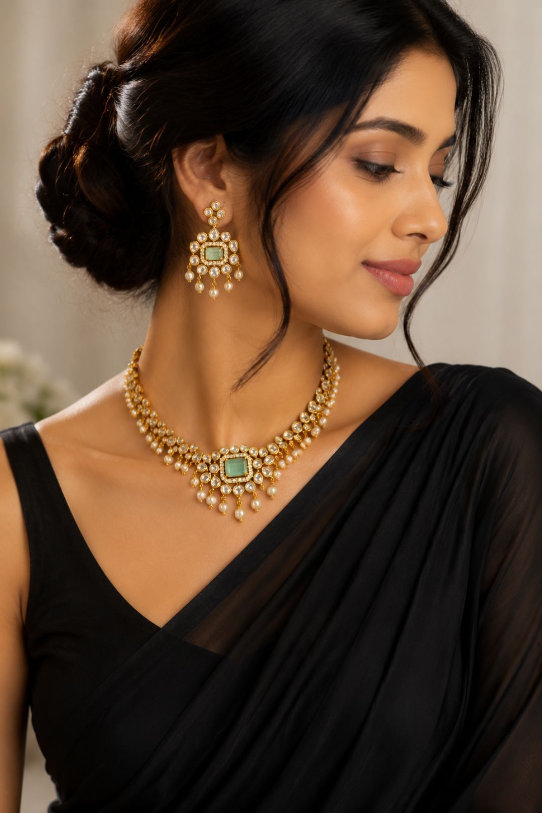 Zariya Royal Minimalist Pearl Necklace