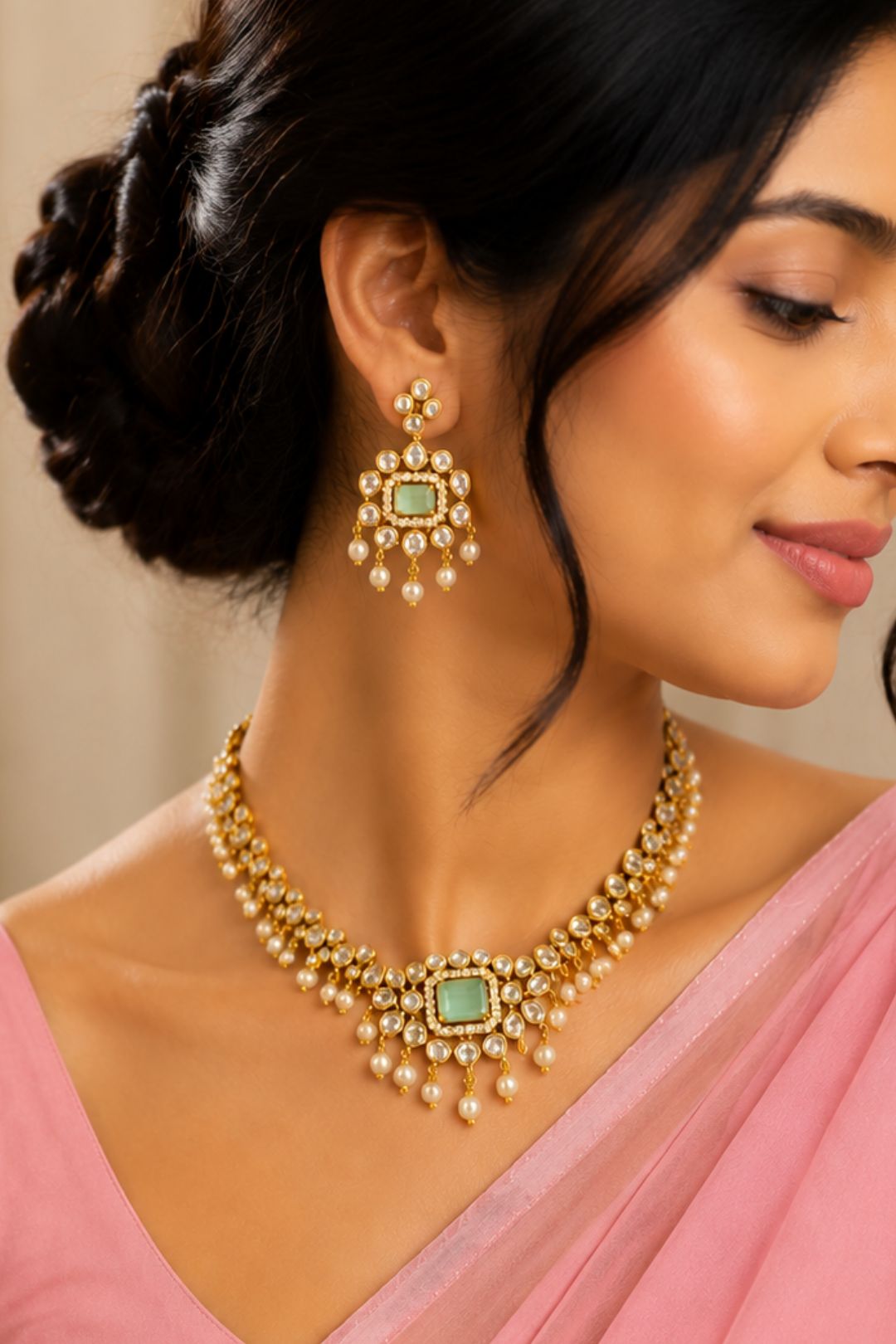 Zariya Royal Minimalist Pearl Necklace