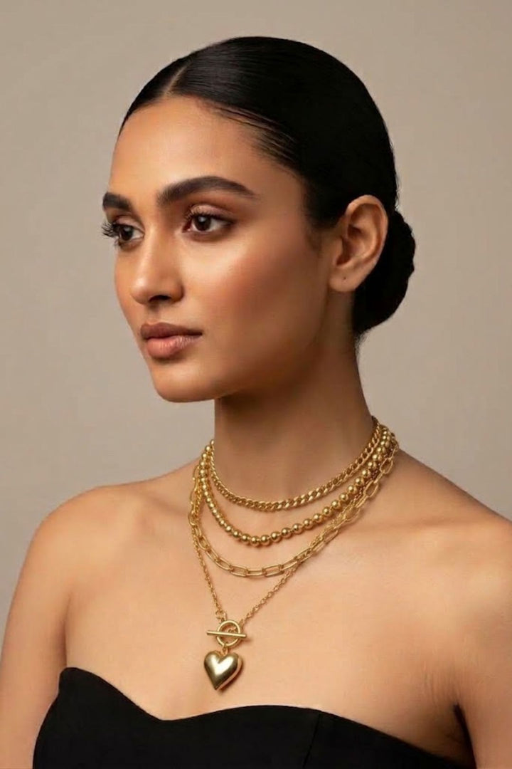 Haert Layered Anti-Tarnish Chain Necklace