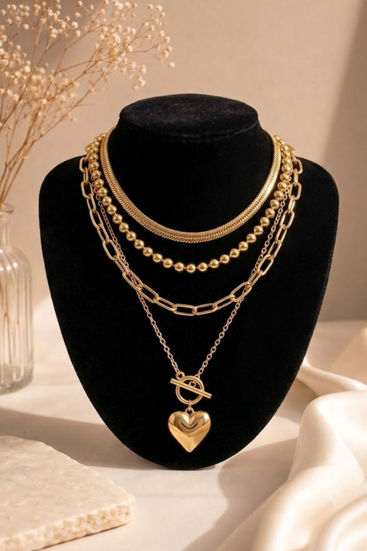 Haert Layered Anti-Tarnish Chain Necklace