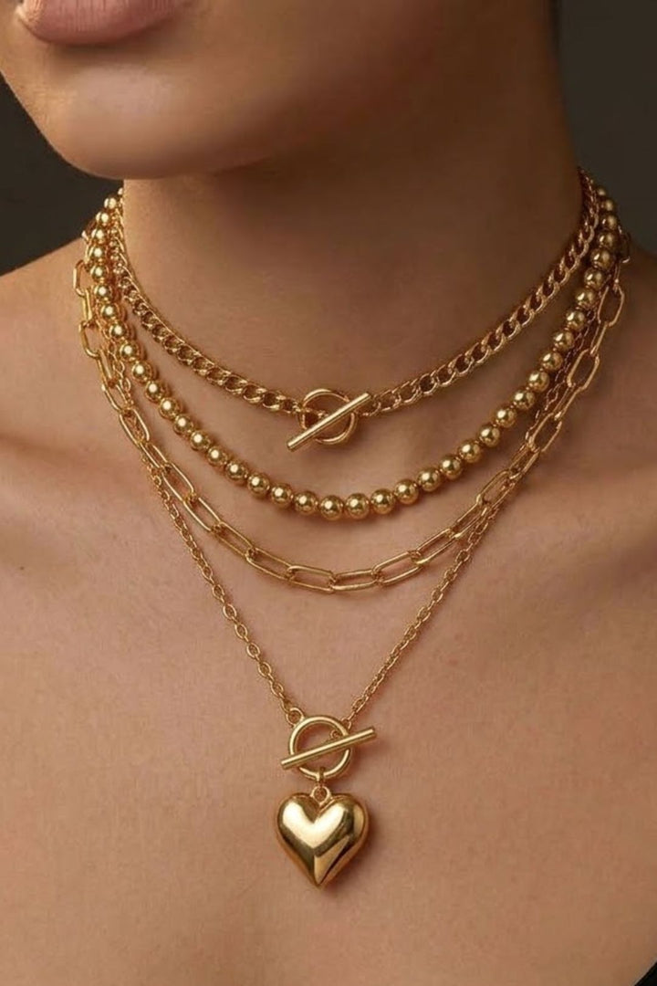 Haert Layered Anti-Tarnish Chain Necklace