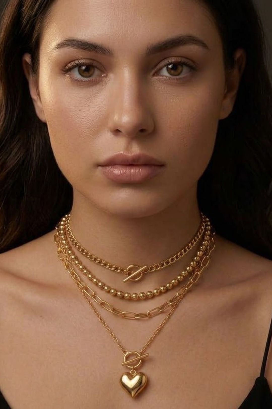 Haert Layered Anti-Tarnish Chain Necklace