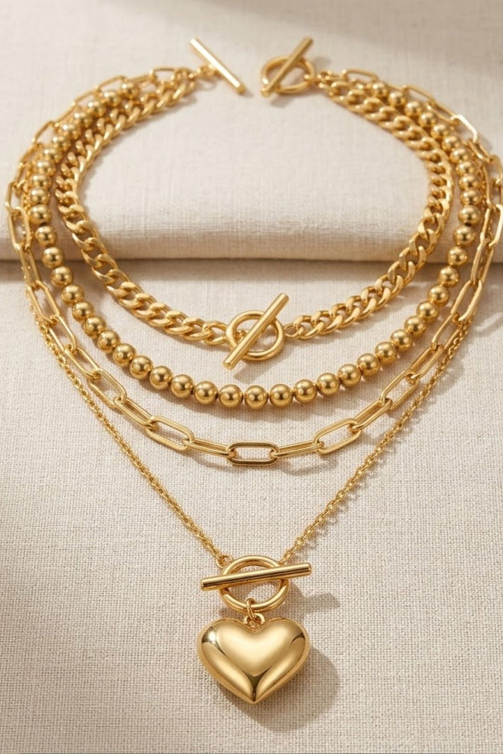 Haert Layered Anti-Tarnish Chain Necklace