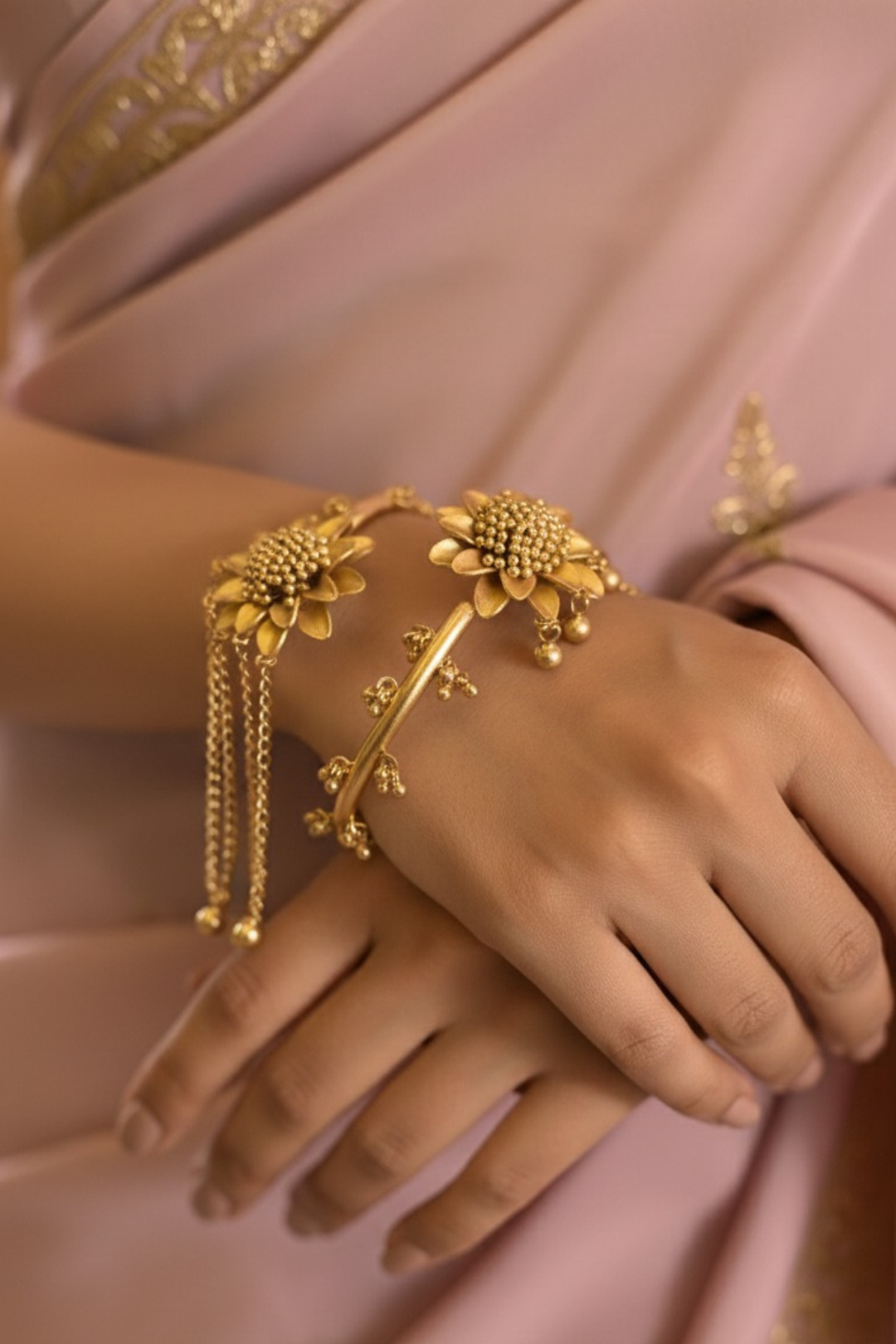 Golden Sunflower Adjustable Bracelet