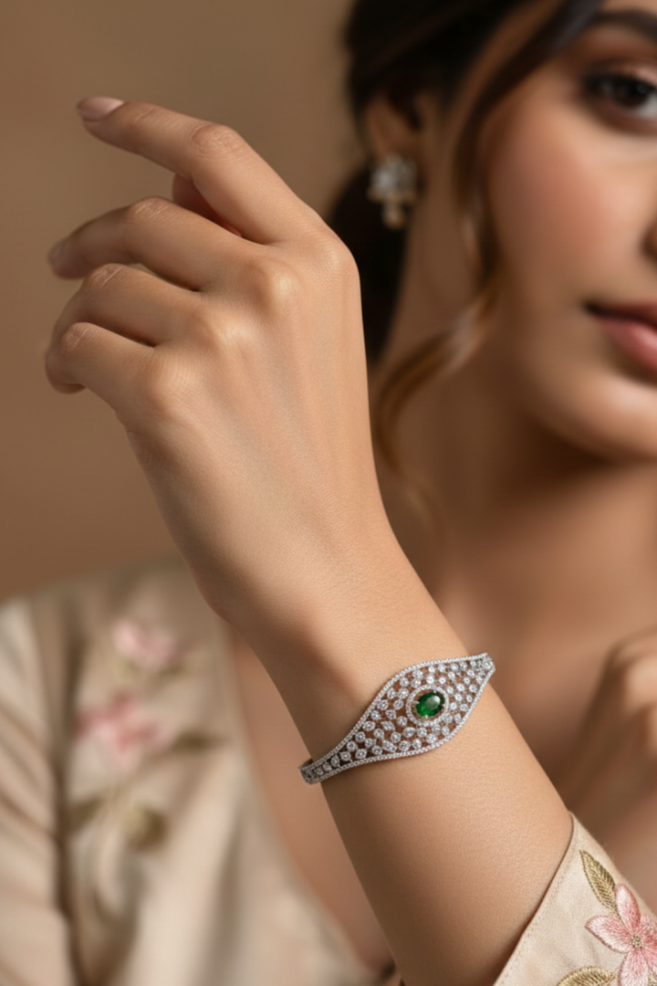 Heli Glamour Gemstone AD Cocktail Bracelet