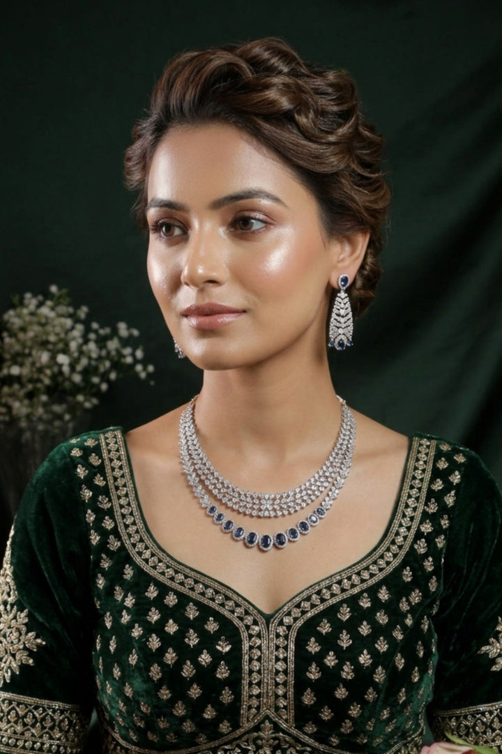 Advika Bohemian Layered Cocktail Diamond Necklace