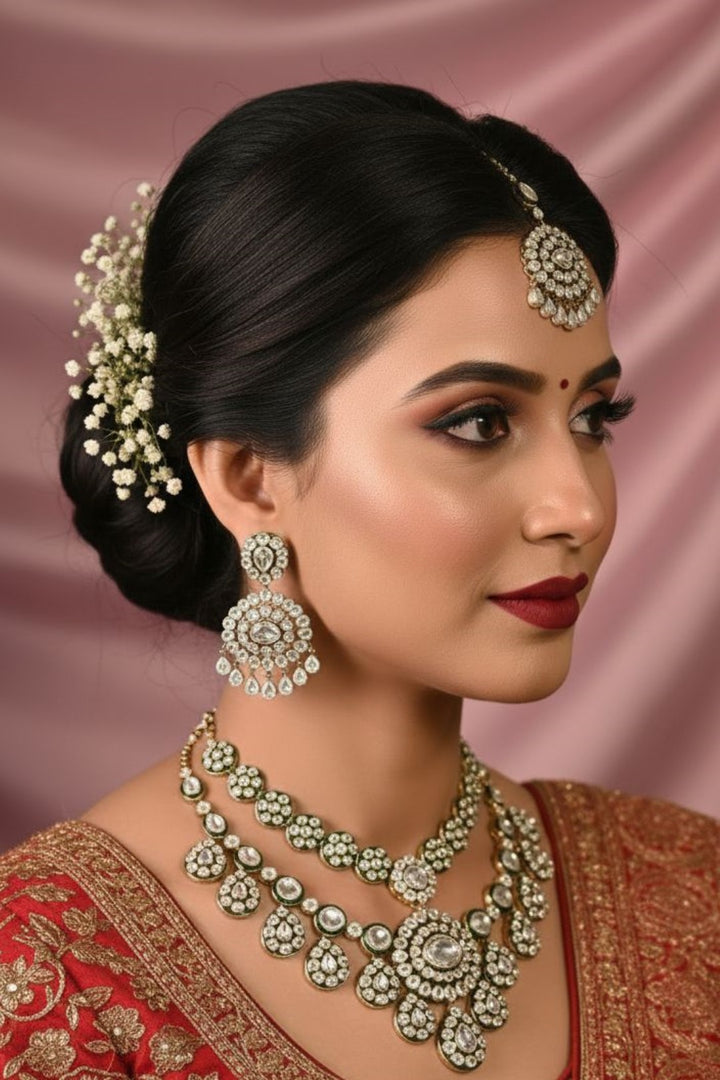 Mithila Rajsi Bridal Polki Kundan Necklace