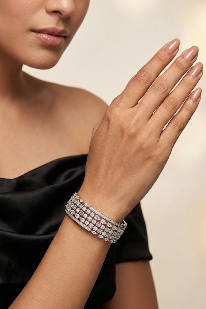 Terra Diamond Cocktail Cuff Bracelet