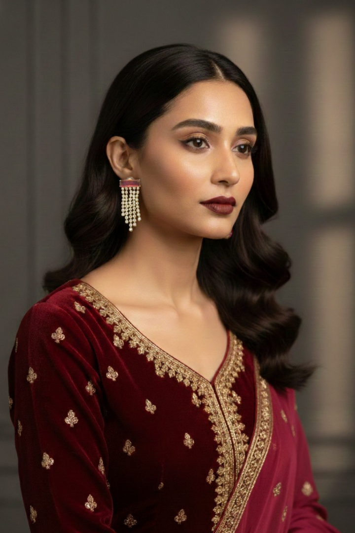 Seina Diamond Tassel Earrings