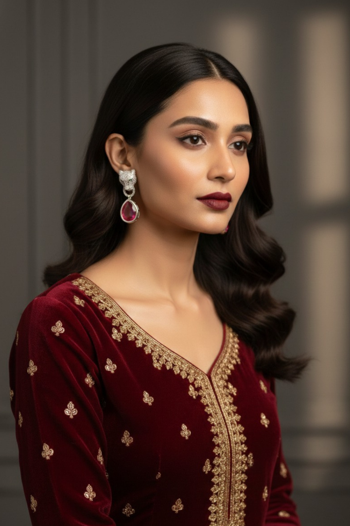 Baghira Stone Drop Earrings