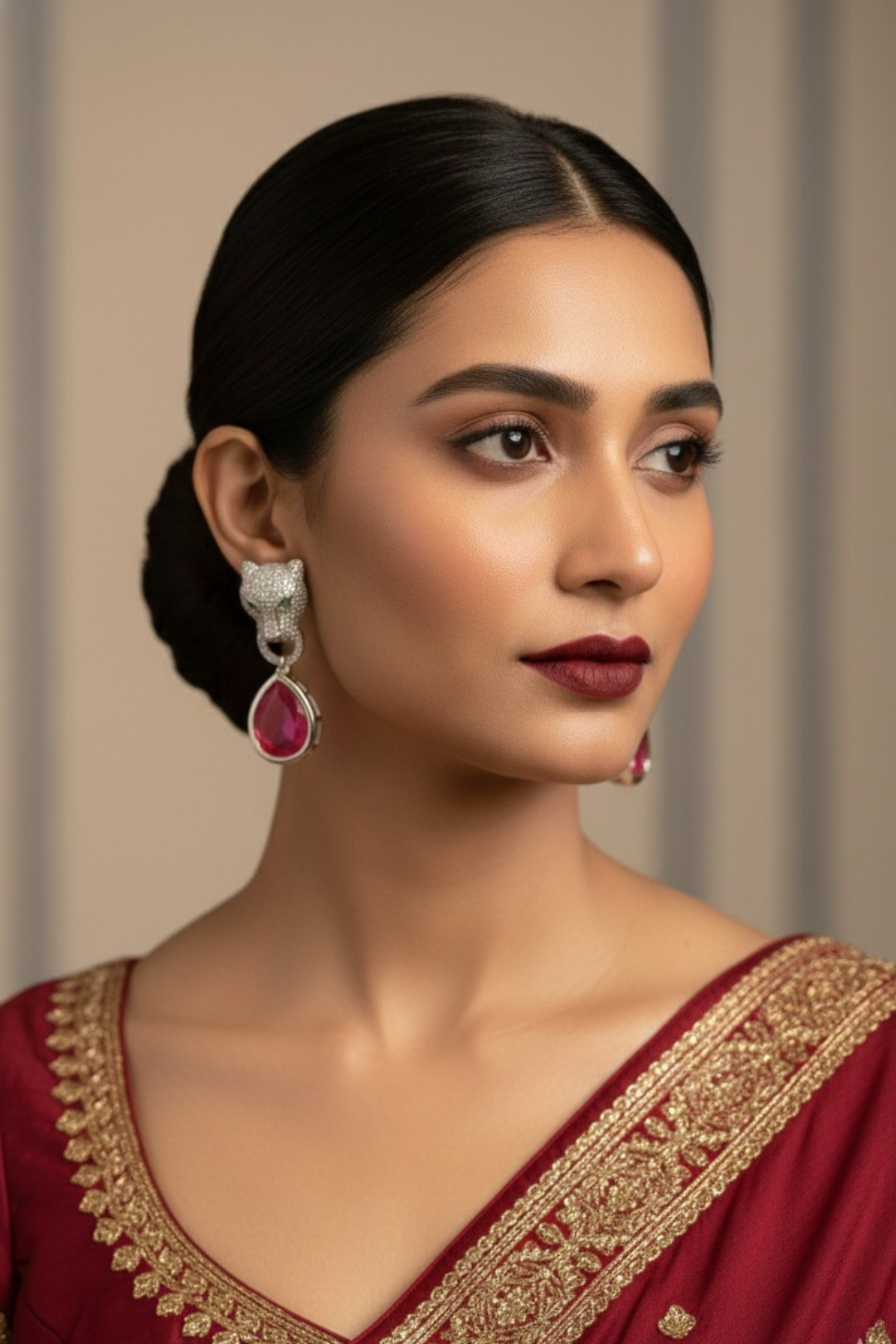 Baghira Stone Drop Earrings