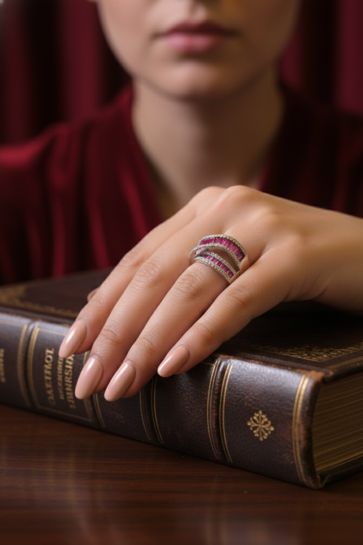 Alma Three Tier Band Ring