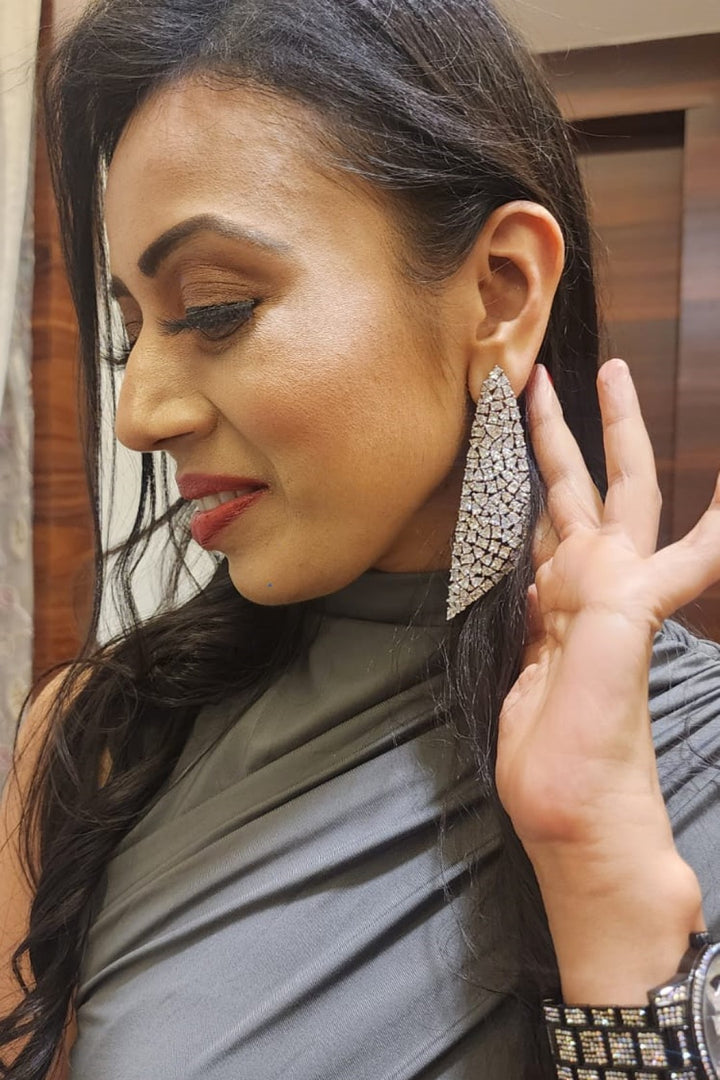 Revati Diamond Dangler Earrings