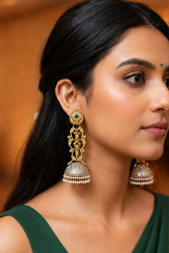Radiant Golden Lightweight Dangler Earrings