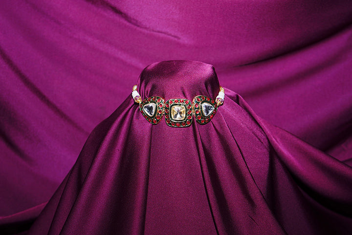 Rajsi Mohar Polki Choker Necklace